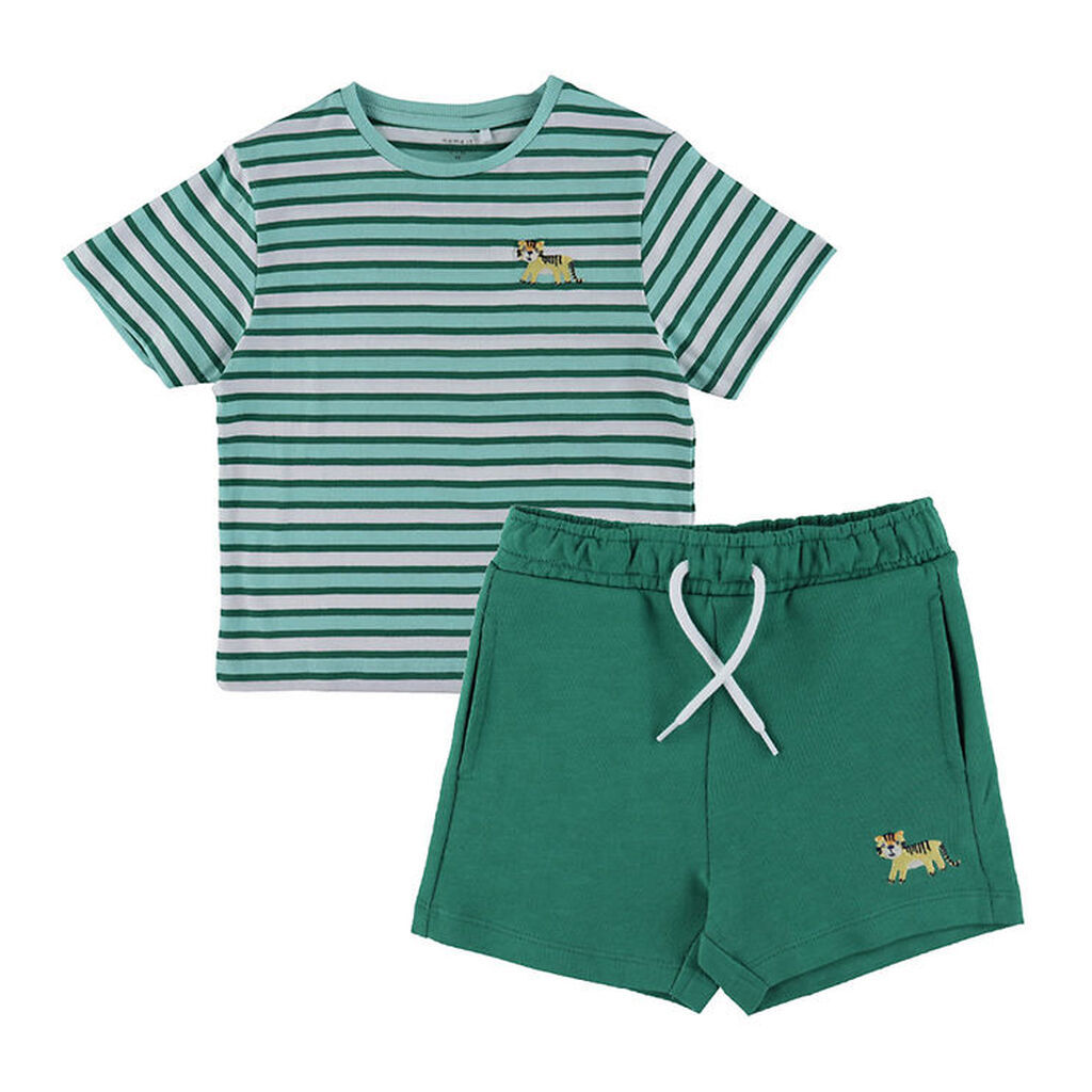 Name It Shortssæt - NmmJellan/Janko - Aquatic/W Deep Jungle