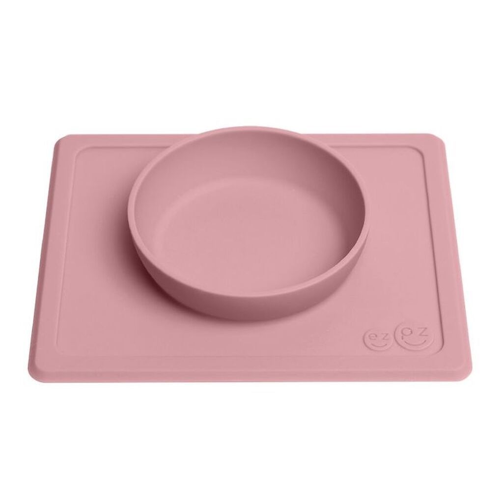 EzPz Happy Mini Bowl - Silikone - Støvet Rosa