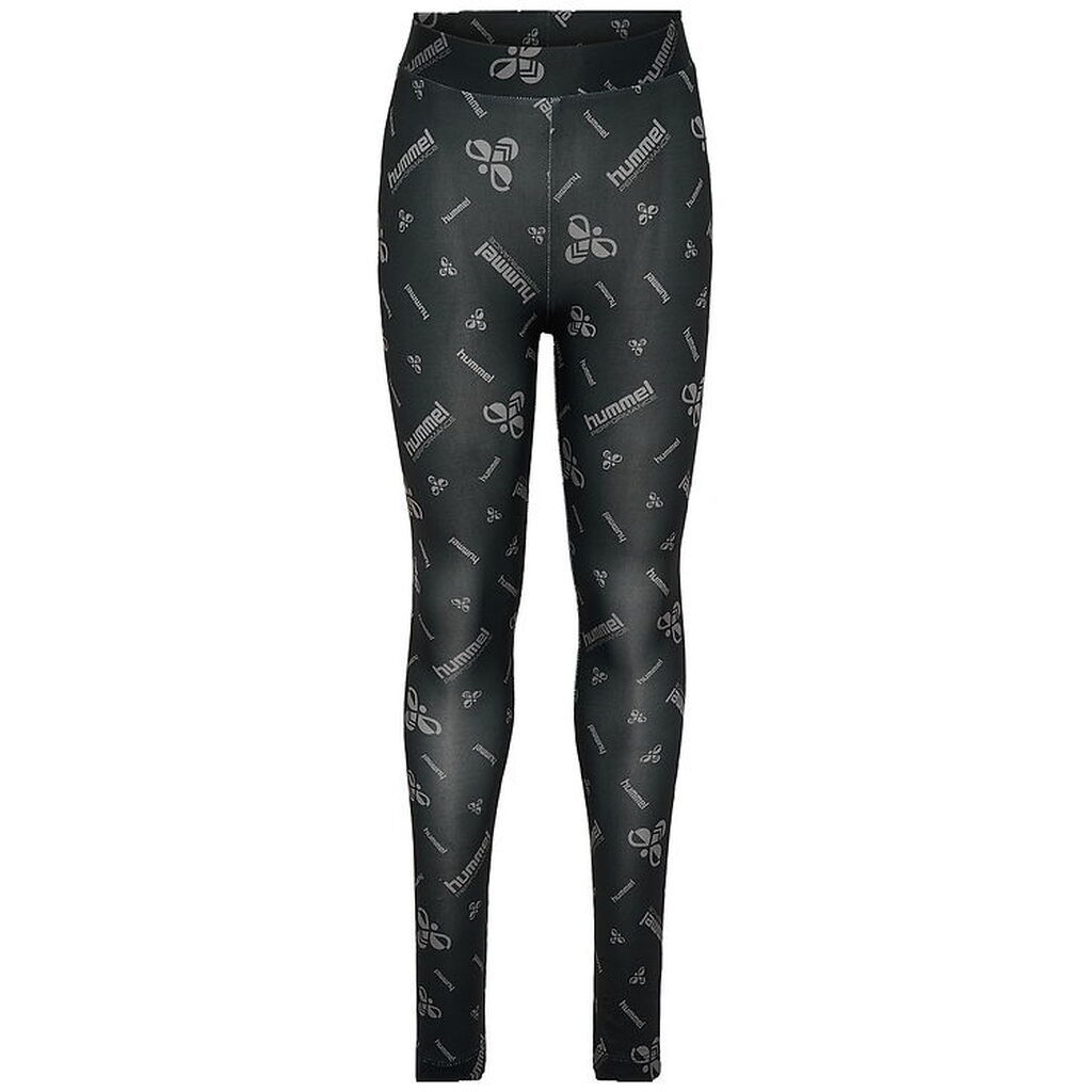 Hummel Leggings - hmlJR Gym - Sort/Ebony m. Logo
