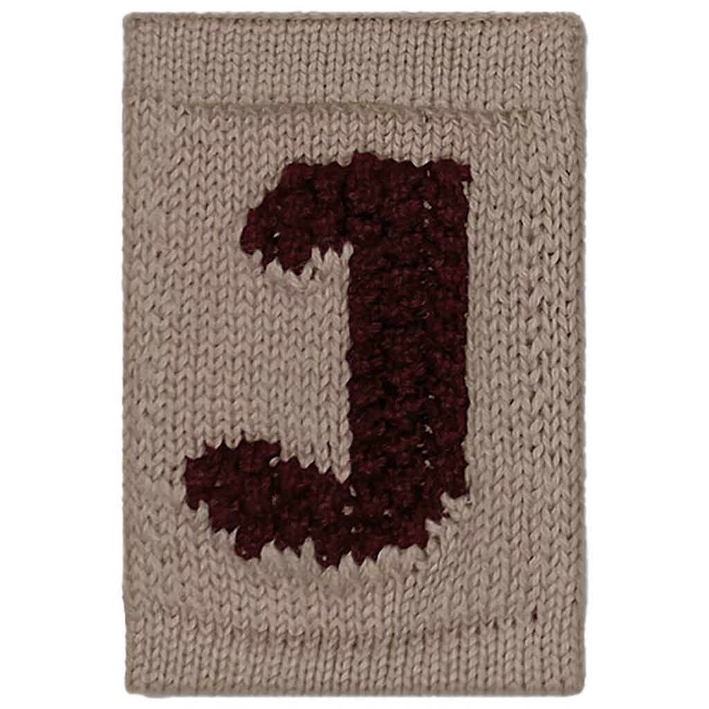 Smallstuff Strikket Bogstav - J - Rosa Alfabet