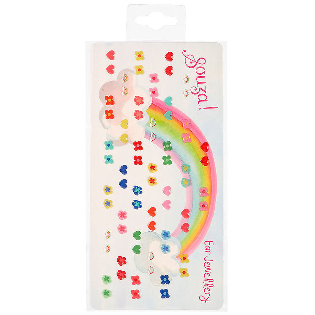 Souza Øreringe Klistermærker - 35 par - Flowers/Hearts