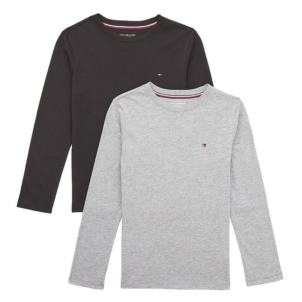 Tommy Hilfiger Bluse - 2-Pak - Medium Grey Heather/Black