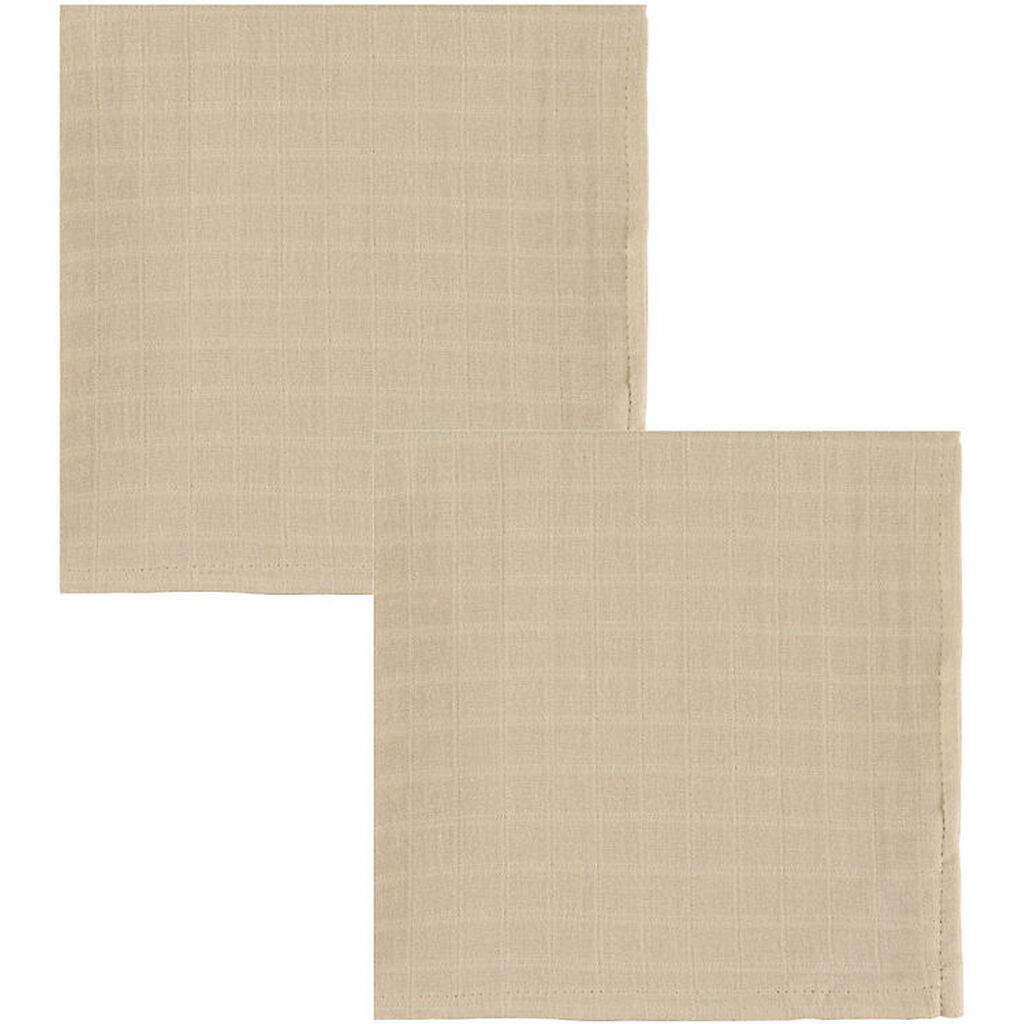 Cam Cam Stofbleer - Musselin - 70x70 cm - 2-pak - Latte