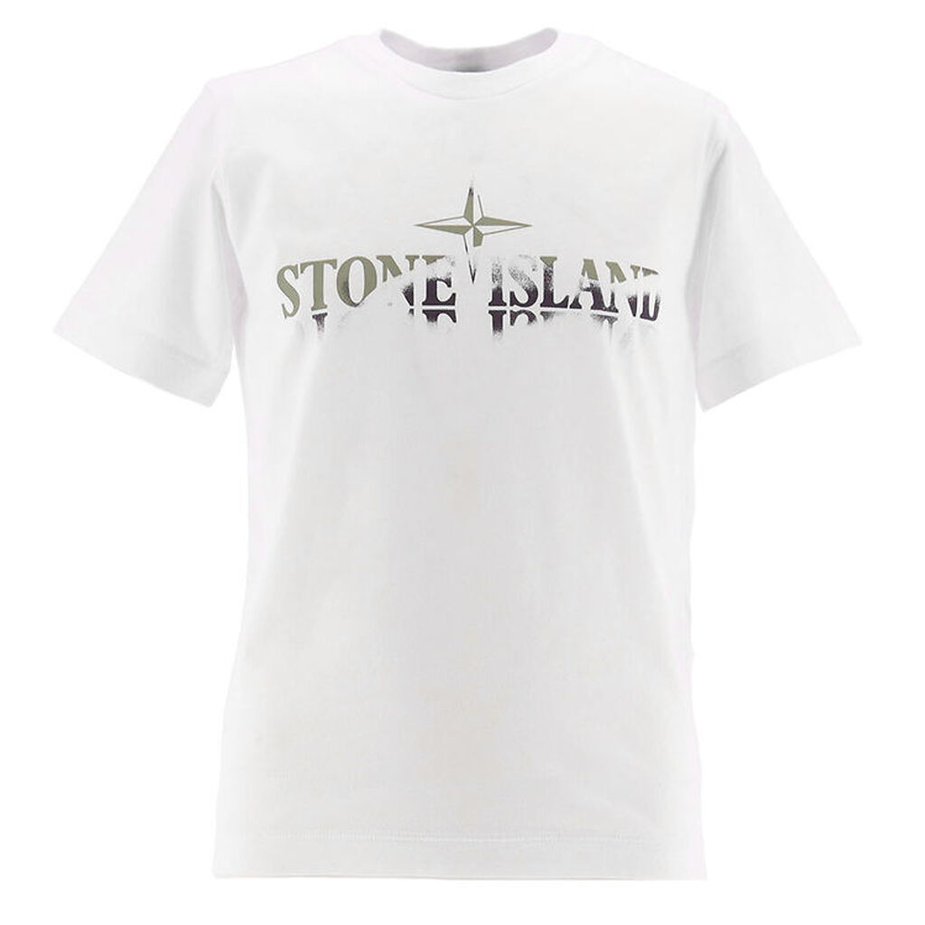 Stone Island T-shirt - Hvid m. Print