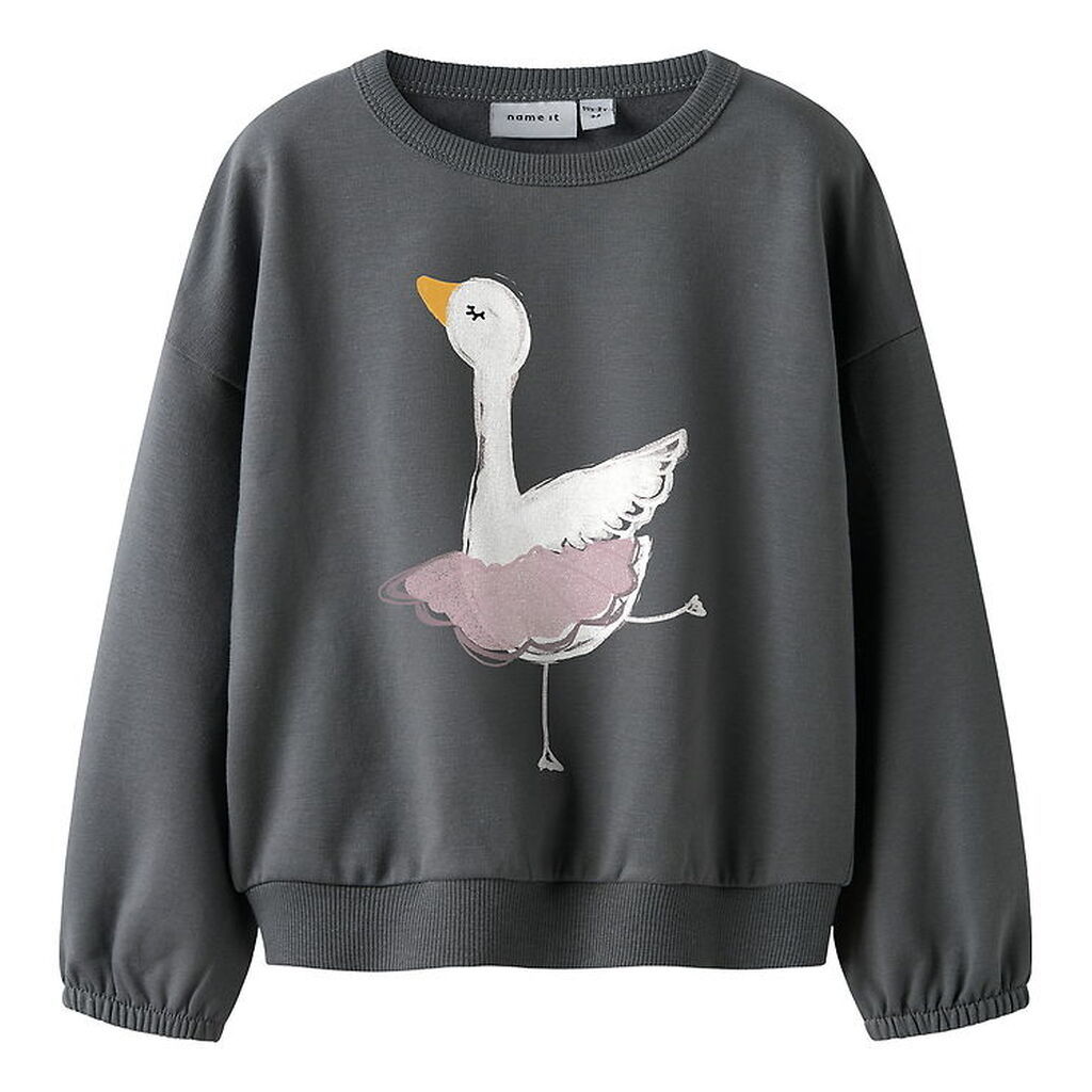 Name It Sweatshirt - NmfSwana - Lava Smoke