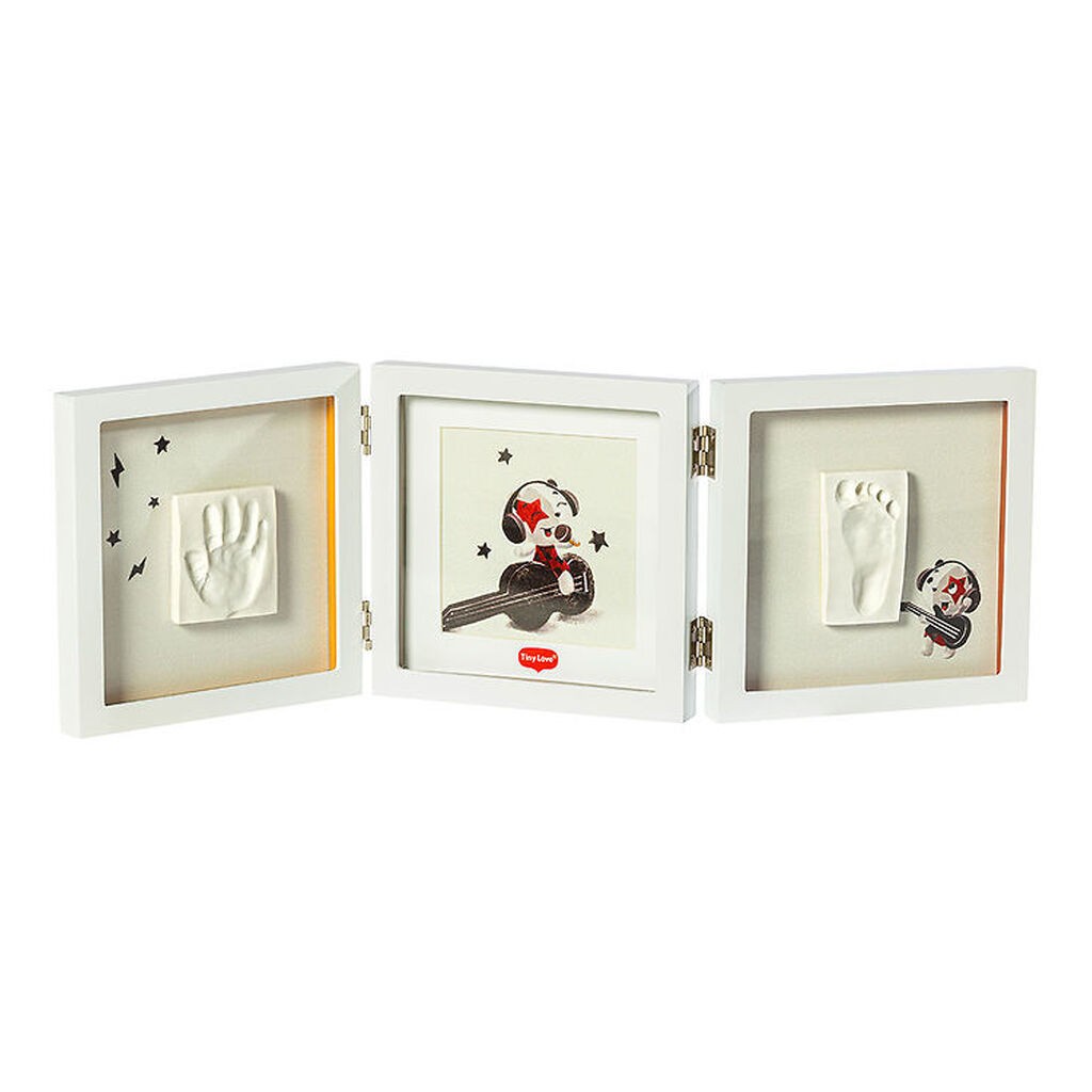 Tiny Love Aftryksæt - Hånd/Fod - Dobbeltramme - Hvid
