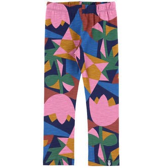 Danefæ Leggings - Bomuld/Viskose - Danecheer - Rose Geofleur