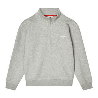 Mads Nørgaard Sweatshirt m. Lynlås - Gråmeleret