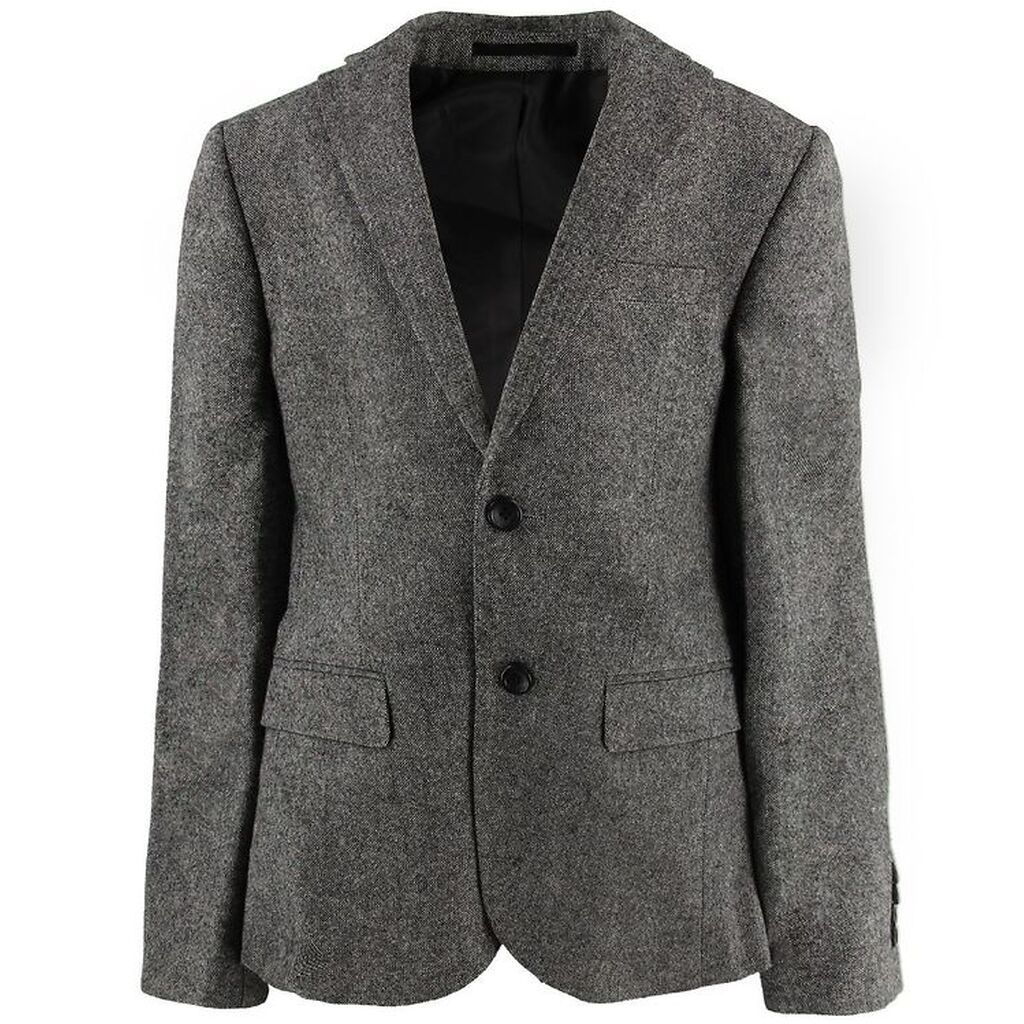 Grunt Blazer - Uld/Polyester - Salt & Pepper