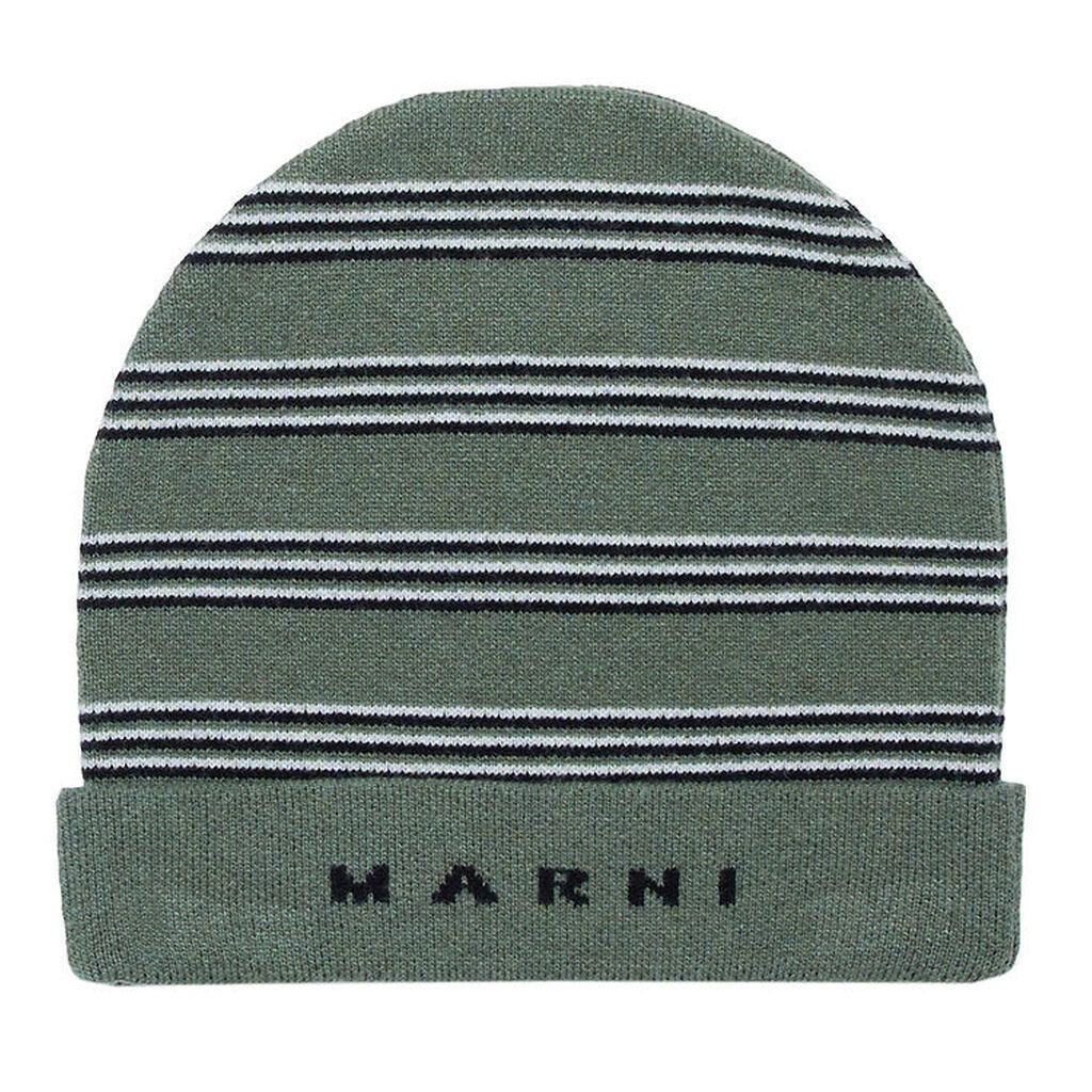 Marni Hue - Strik - Deep Lichen Green m. Striber