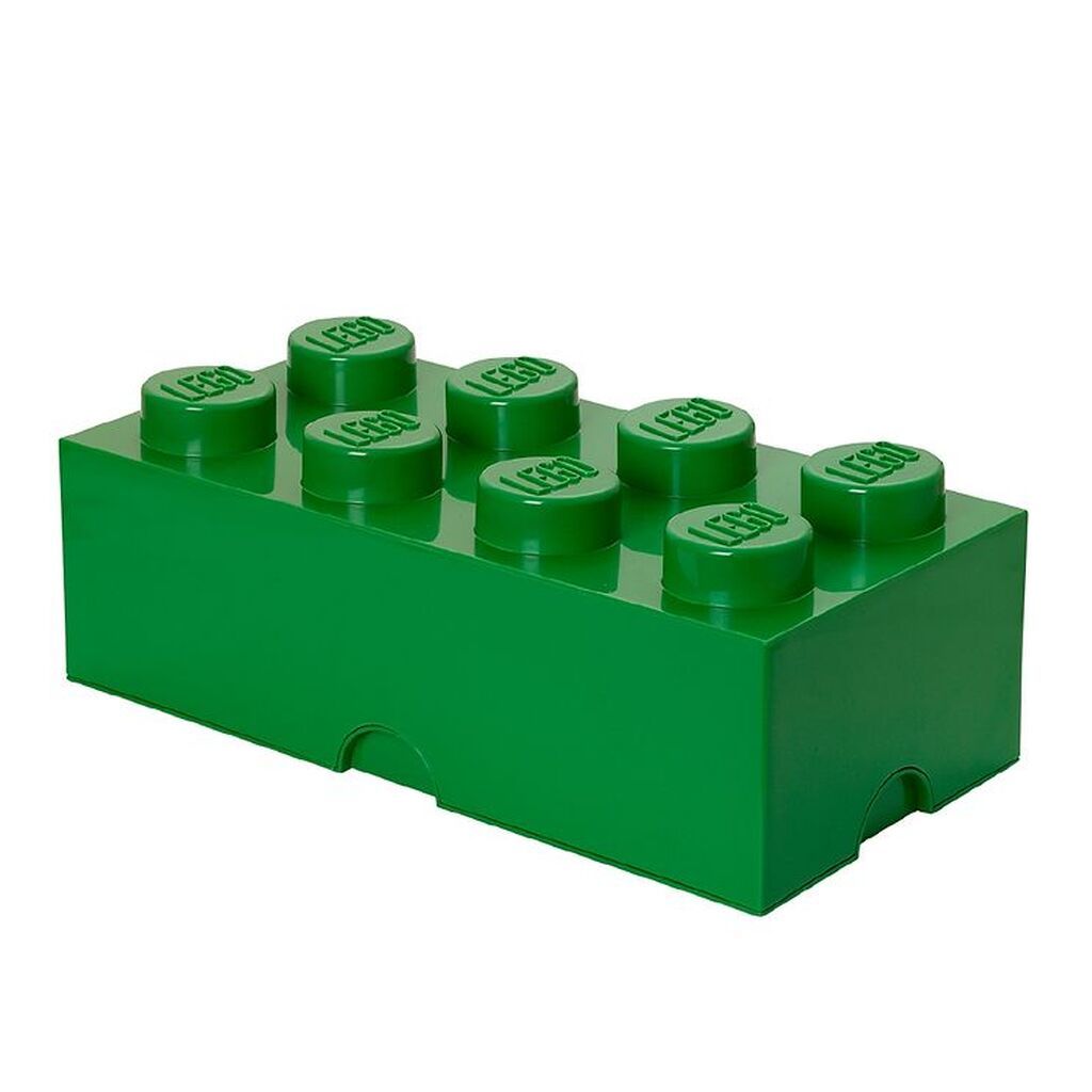 LEGOÂ® Storage Opbevaringsboks - 8 Knopper - 50x25x18 - Grøn