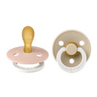 BIBS Colour Natsutter - 2-pak - Str. 2 - Symmetrisk - Blush/Va