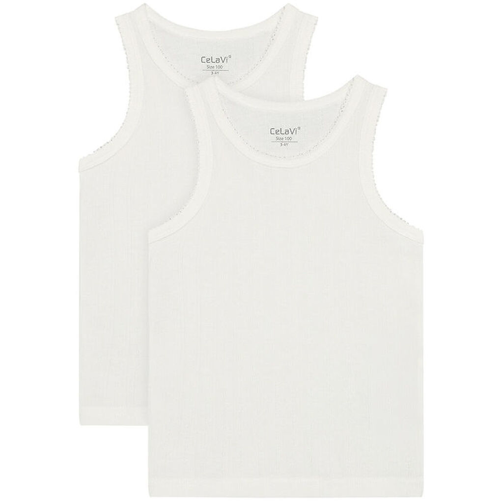 CeLaVi Undertrøjer - 2-pak - Marshmallow White