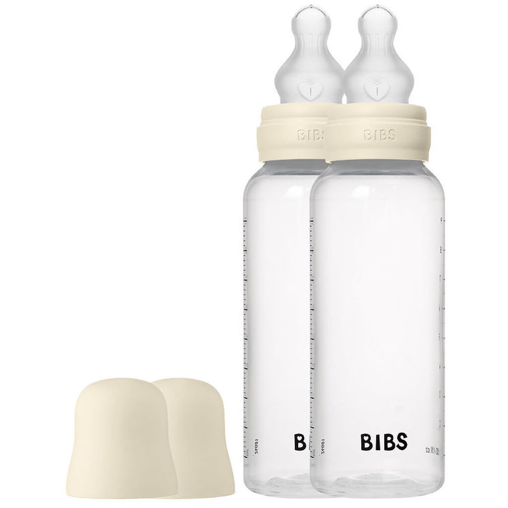 Bibs Sutteflaske - 2-pak - 270 ml - PP/Silikone - Ivory