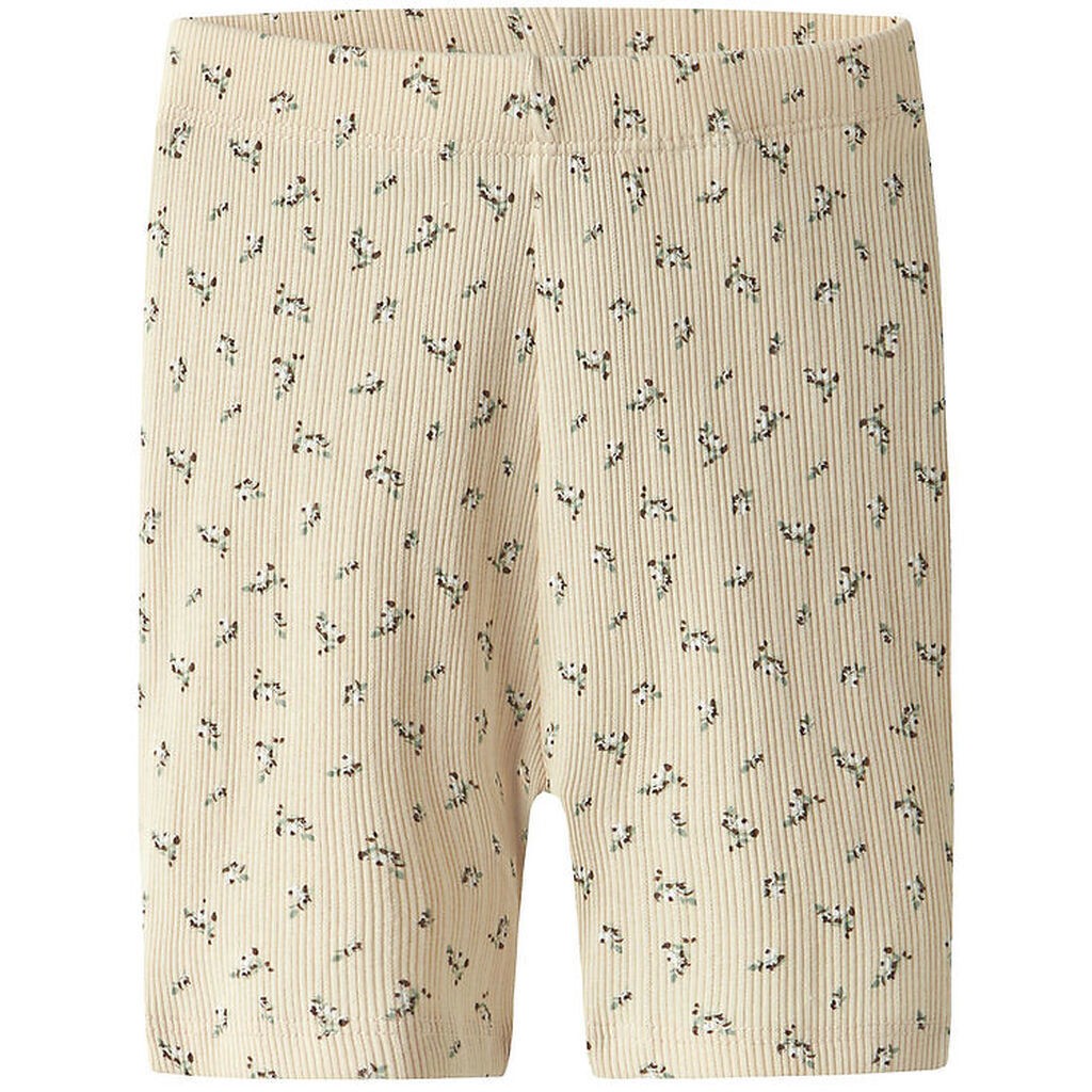 Name It Cykelshorts - Rib - NmfHoise - Sun Kiss m. Blomster