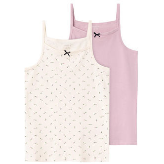 Name It Undertrøje - Noos - NkfStrap Top - 2-pak - Buttercream