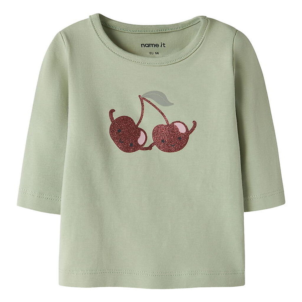 Name It Bluse - NbfVubie - Swamp/Cherry