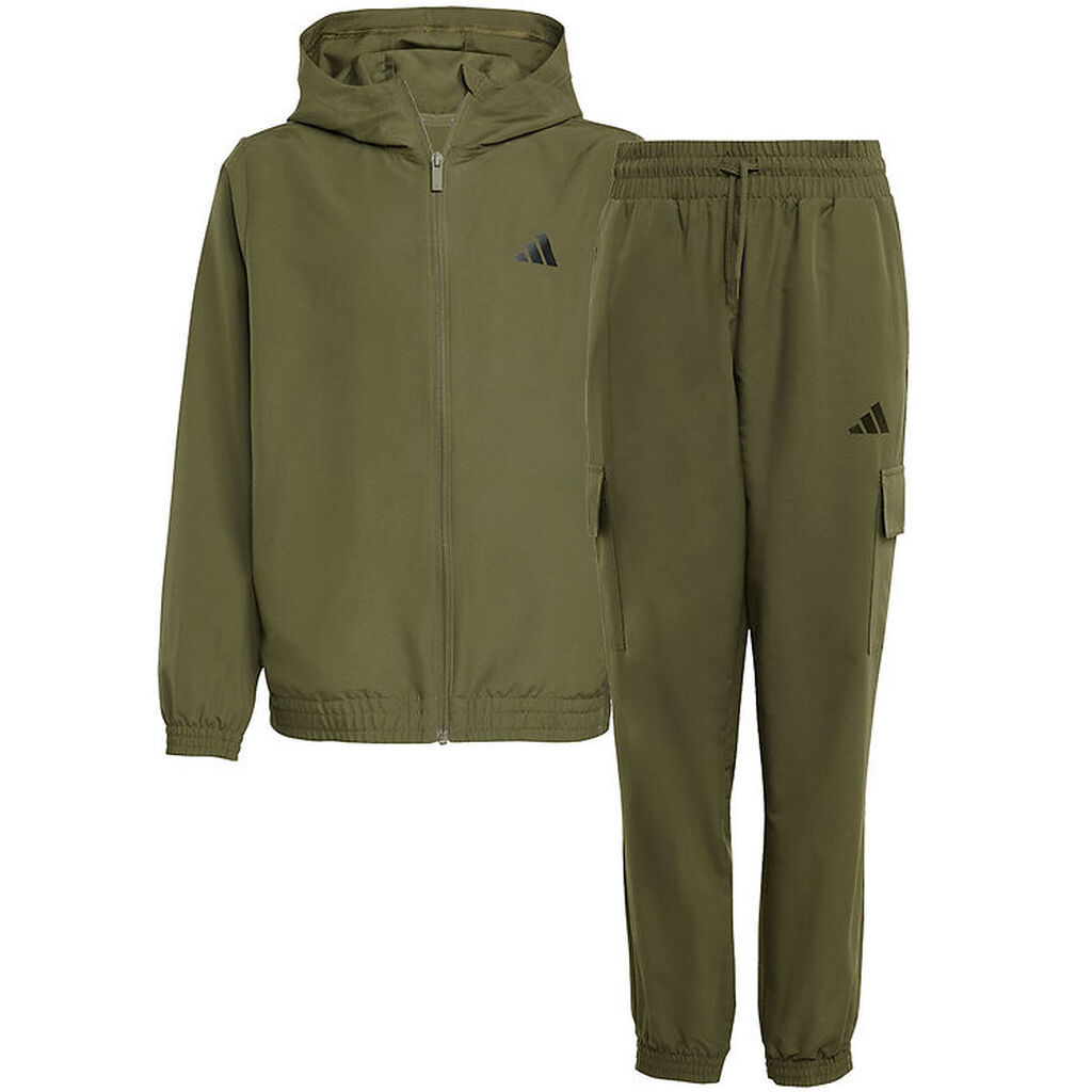adidas Performance Træningssæt - Olive Strata/Hvid