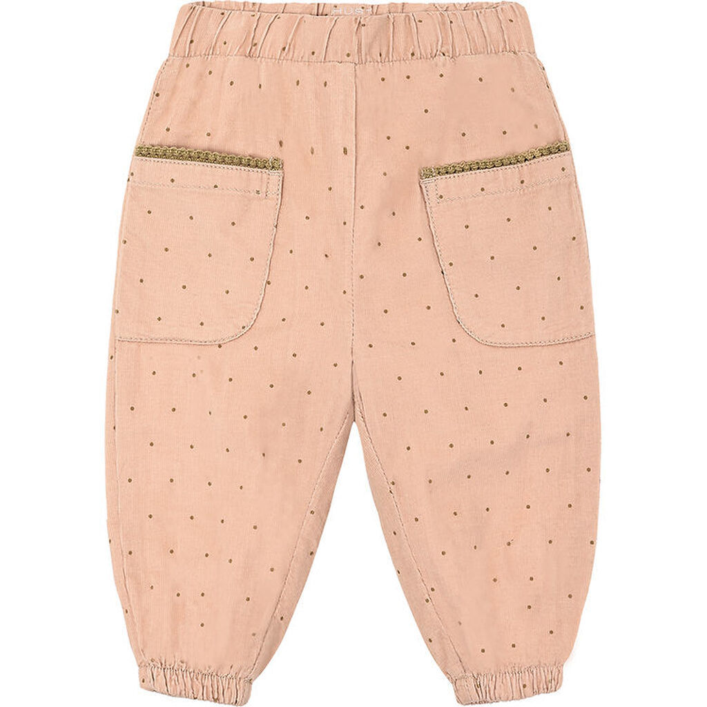 Hust and Claire Fløjlsbukser - HCTrine - Rugby Tan m. Prikker