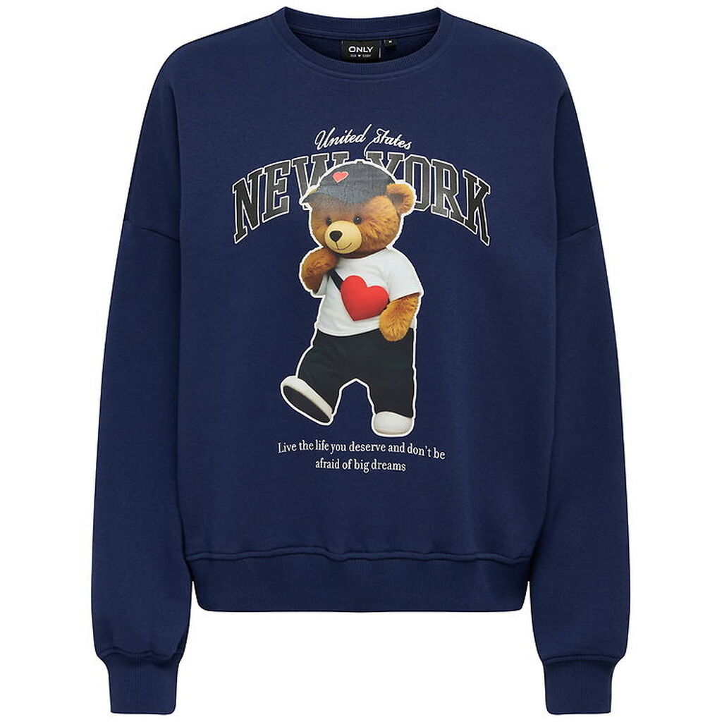 Kids Only Sweatshirt - KogLinda - Midnight Sail/New York Teddy