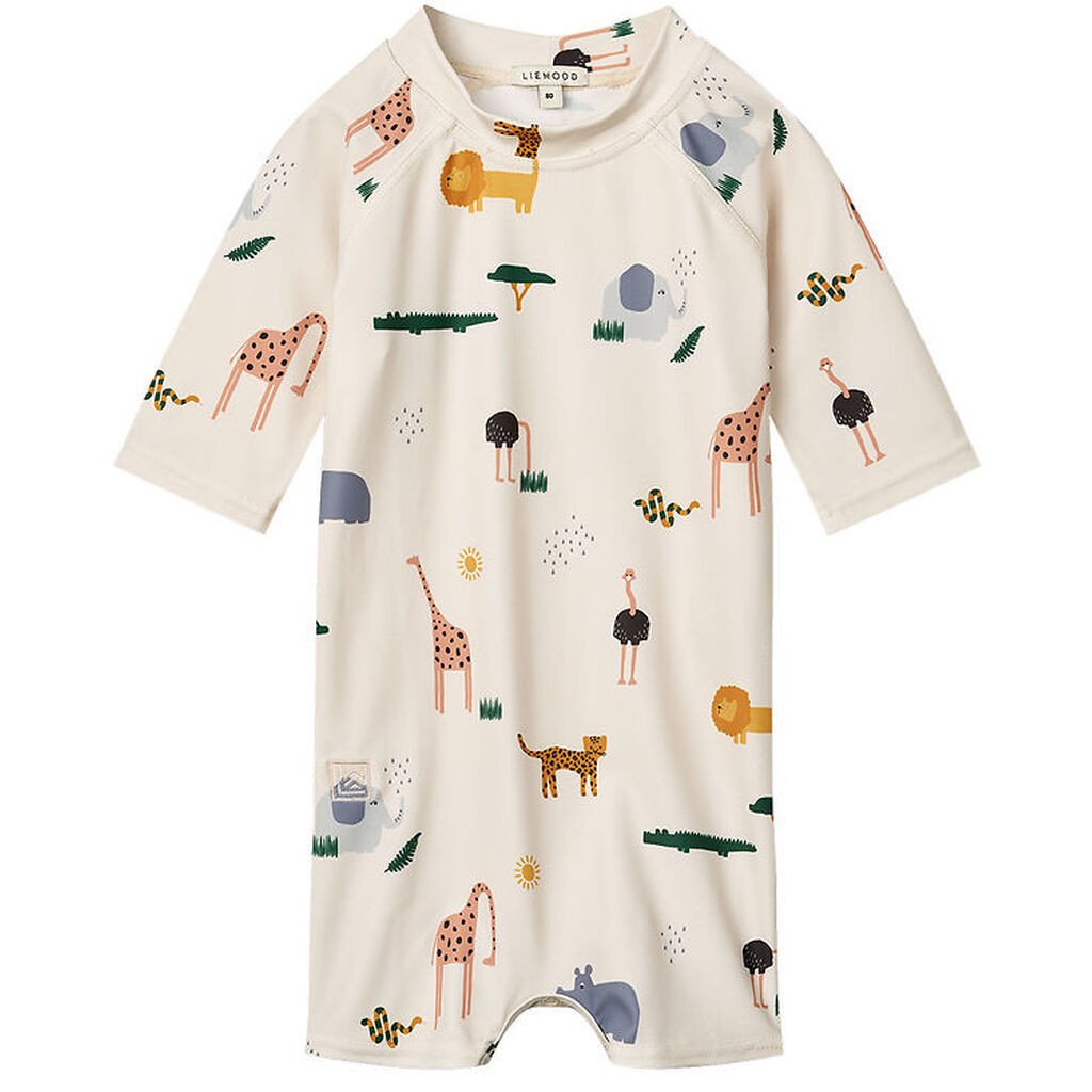 Liewood Badeheldragt - Thor - Safari Sandy Mix