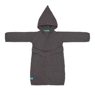 Lässig Badekåbe - Musselin - 12-18 mdr - Anthracite