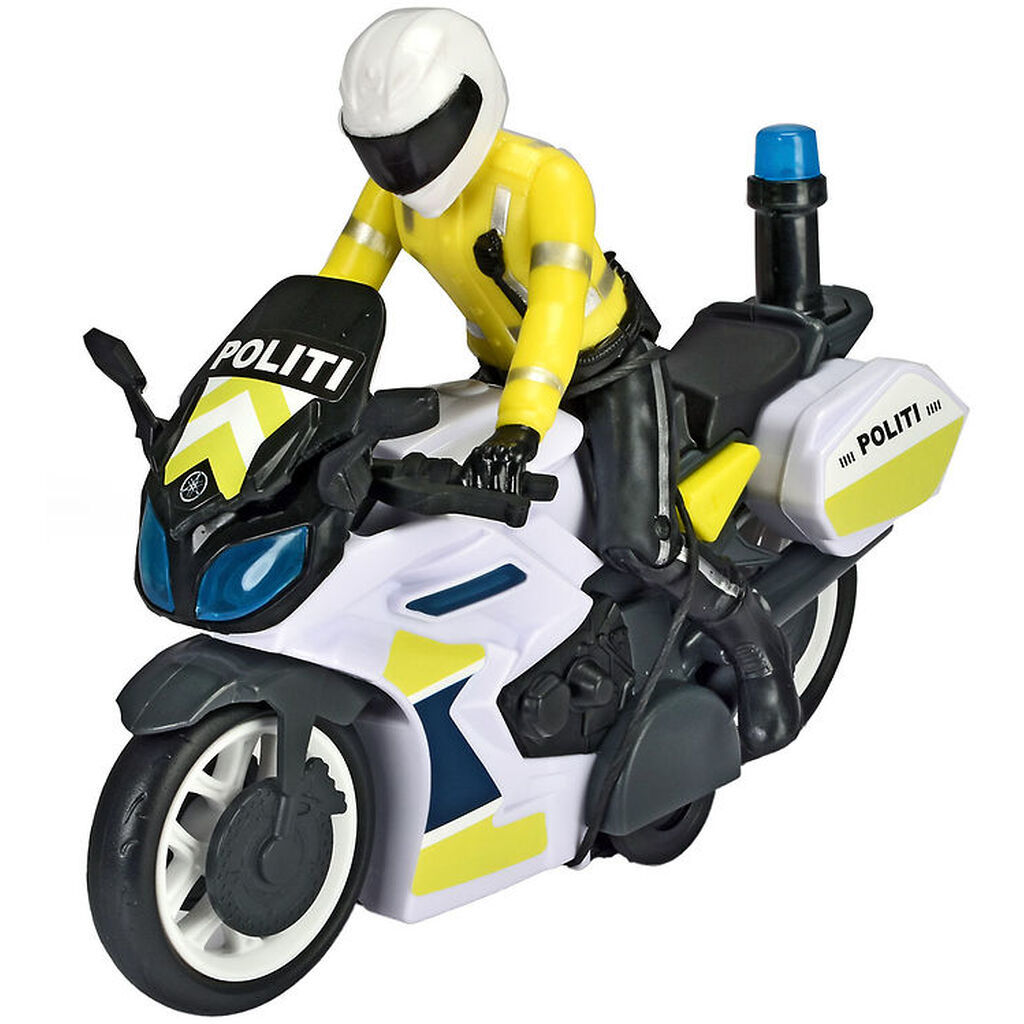 Dickie Toys Politimotorcykel m. Figur - Yamaha - Lys/Lyd