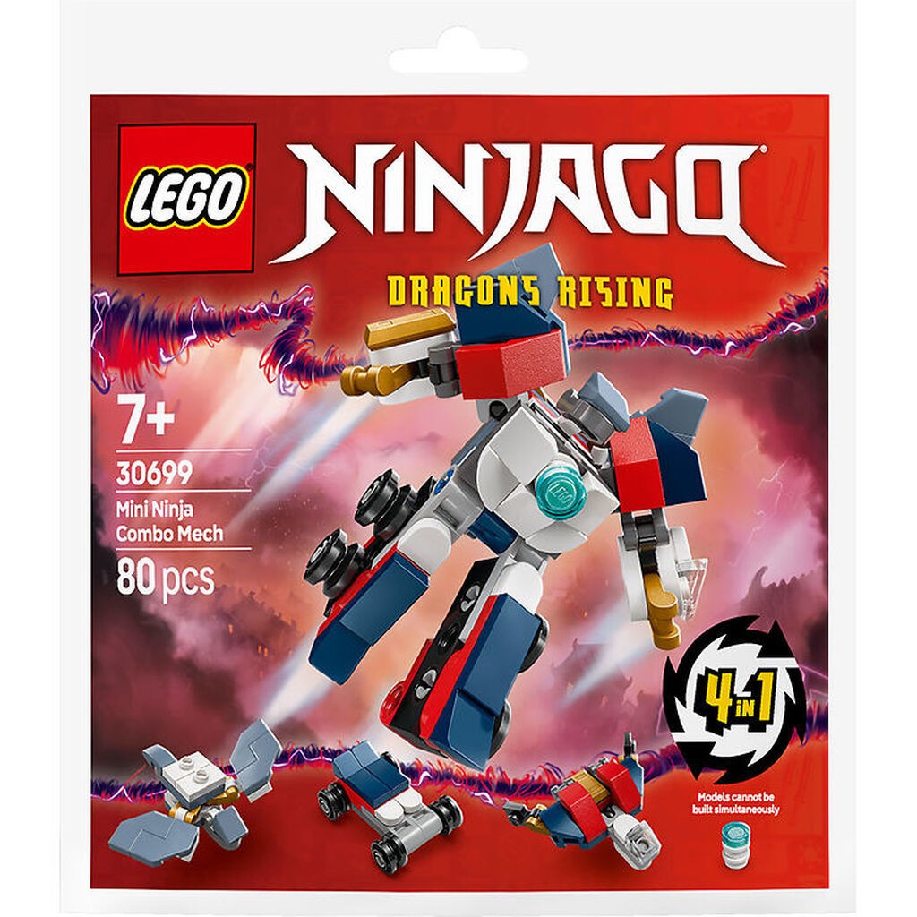 LEGOÂ® Ninjago - Kombi-ninjamech 30699 - 4-i-1 - 80 Dele