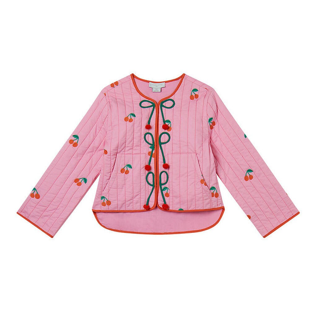 Stella McCartney Kids Jakke - Rosa m. Kirsebær