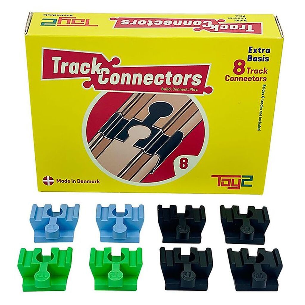 Toy2 Track Connectors - 8 stk. - Basic Connectors