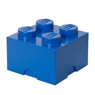 LEGOÂ® Storage Opbevaringsboks - 4 Knopper - 25x25x18 - Blå