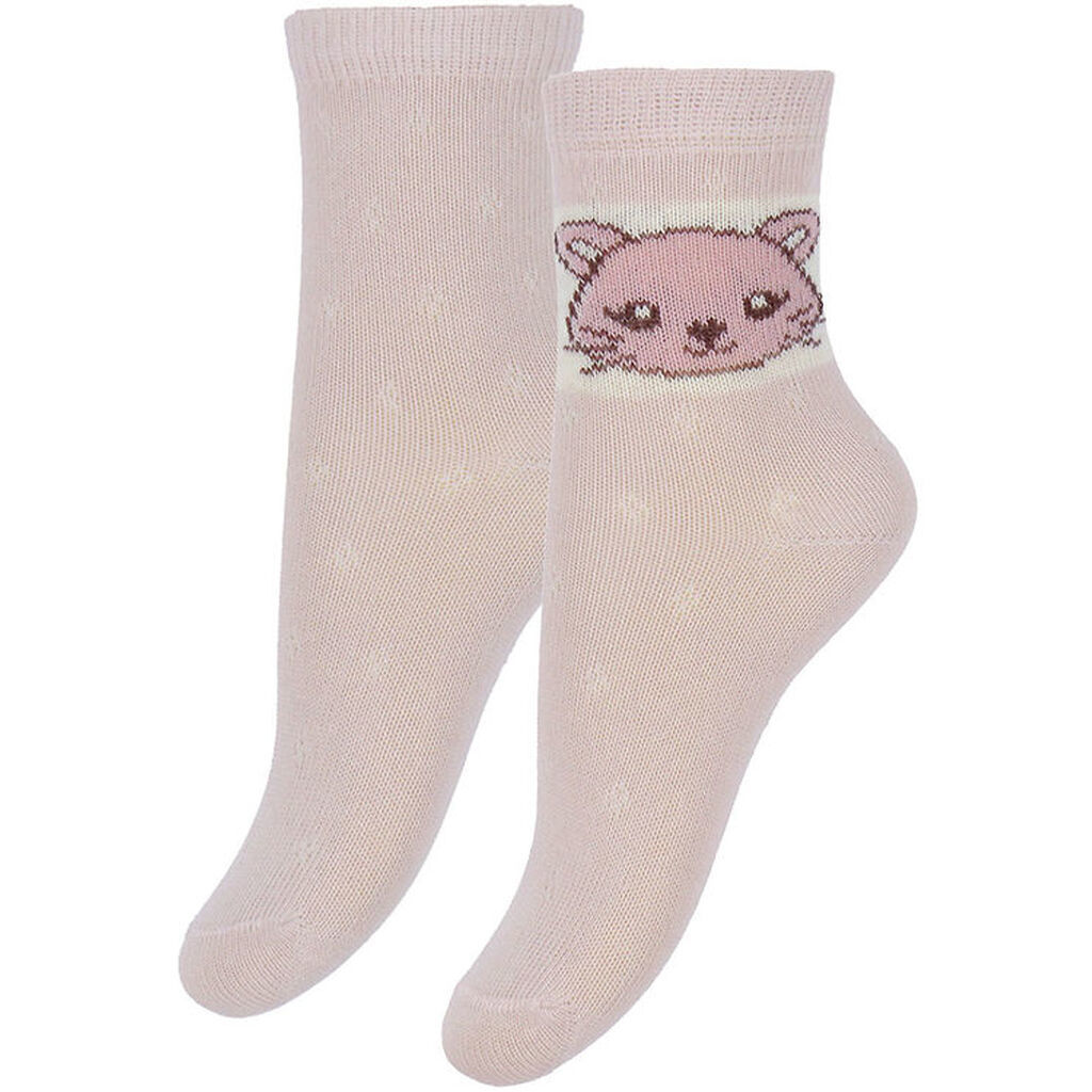 Minymo Strømper - 2-pak - Shell m. Print