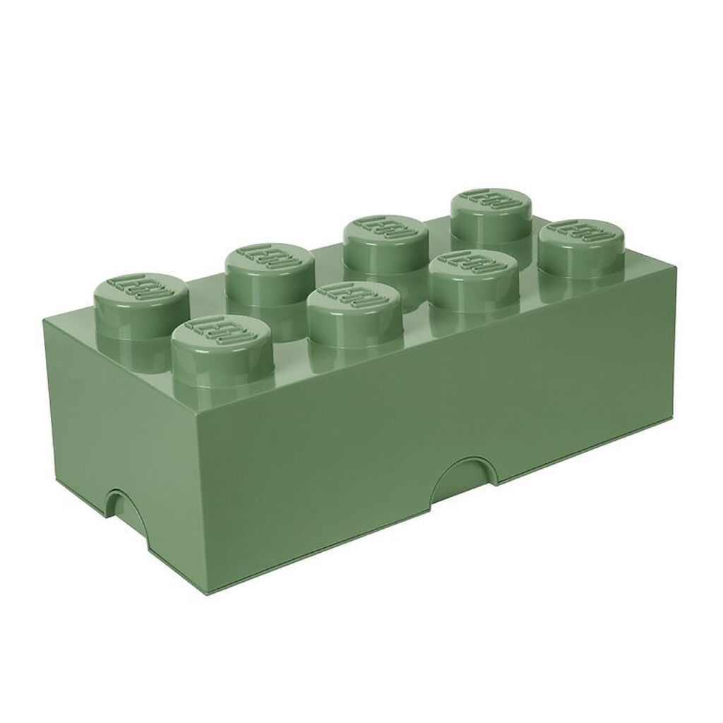 LEGOÂ® Storage Opbevaringsboks - 8 Knopper - 50x25x18 - Støvet Gr