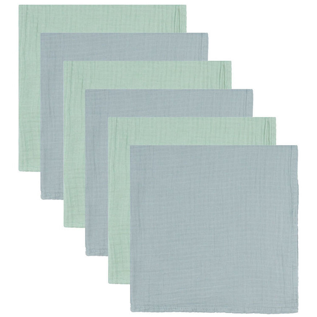 Mininor Stofbleer - 70x70 cm - 6-pak - Grey Seal/Willowgreen