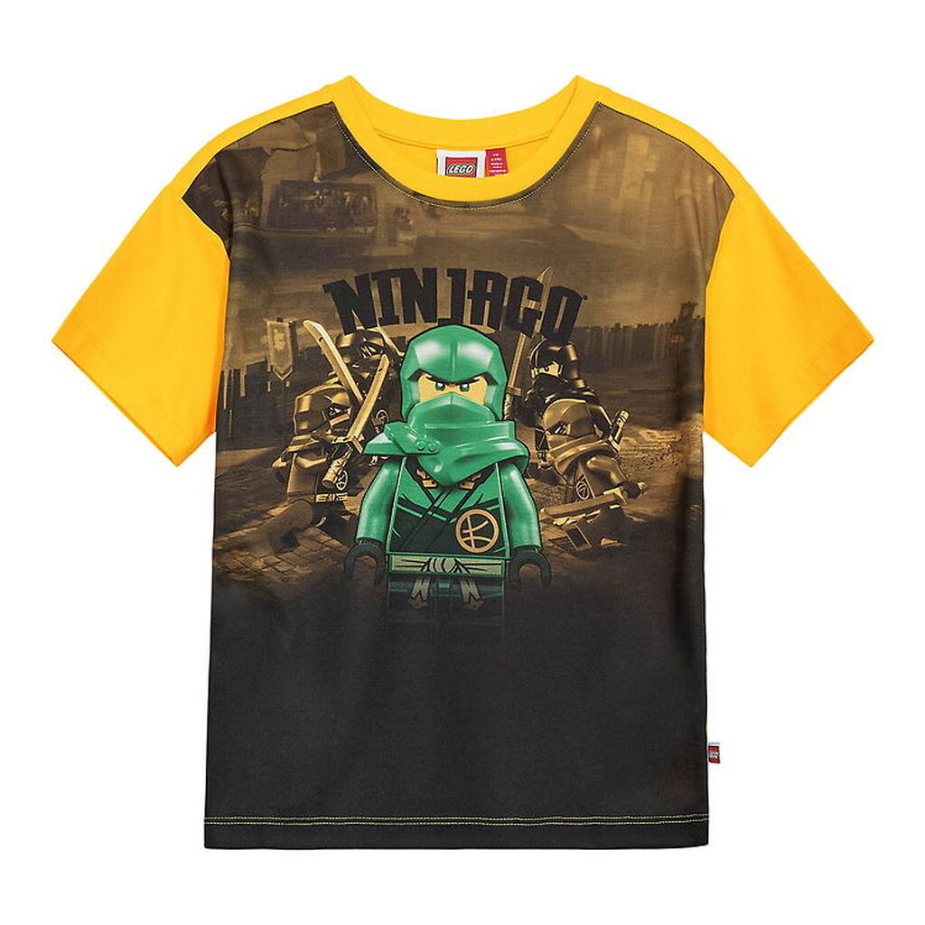 LEGOÂ® Ninjago T-shirt - LwTaj 104 - Gul/Grøn m. Lloyd