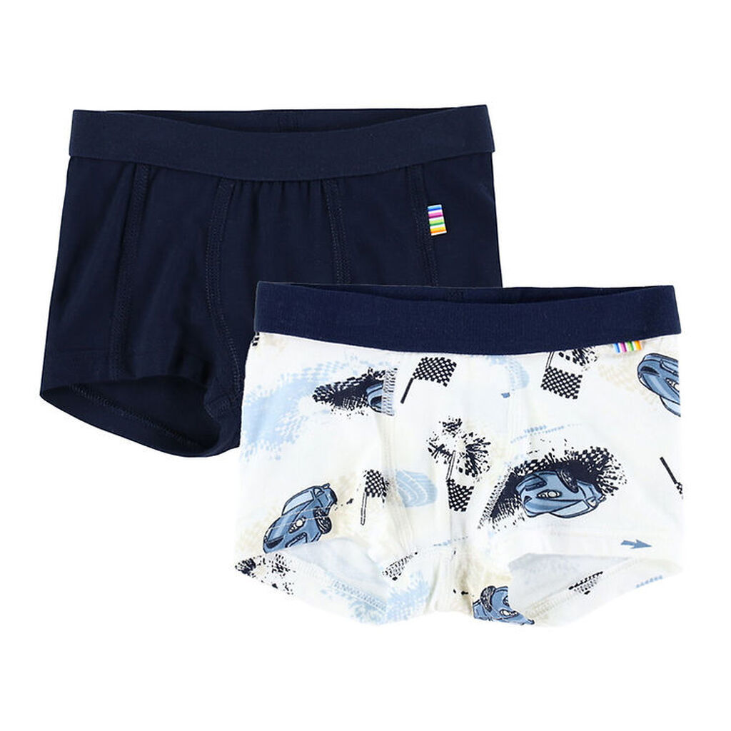 Joha Boxershorts - 2-pak - Viskose/Bambus - Off White m. Print