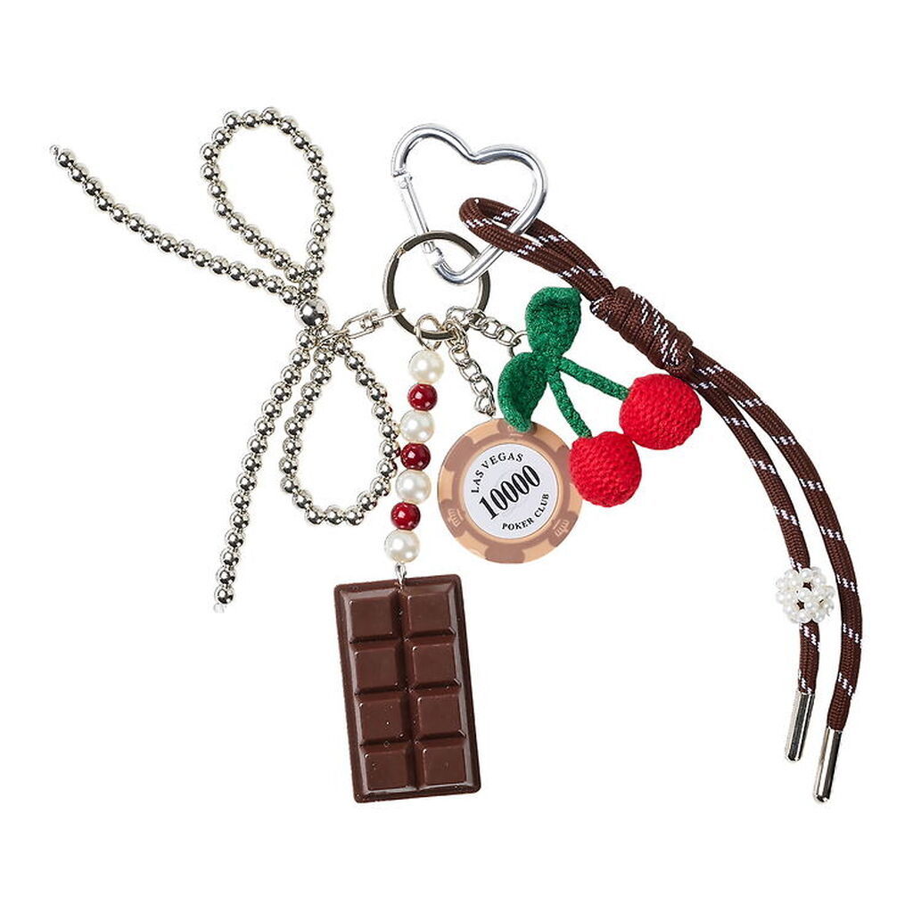 DAY ET Nøglering - Chocolate Plum