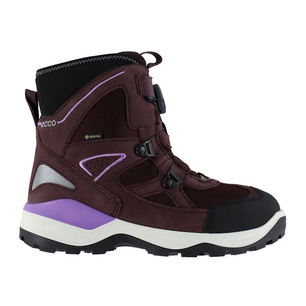 Ecco Vinterstøvler - Snow Mountain - Boa - Tex - Black/Fig