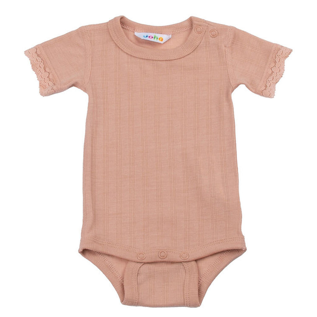 Joha Body k/æ - Uld/Silke - Fersken