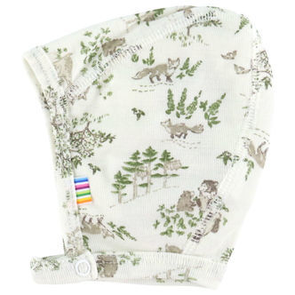 Joha Babyhjelm - Uld/Silke - Off White m. Træer