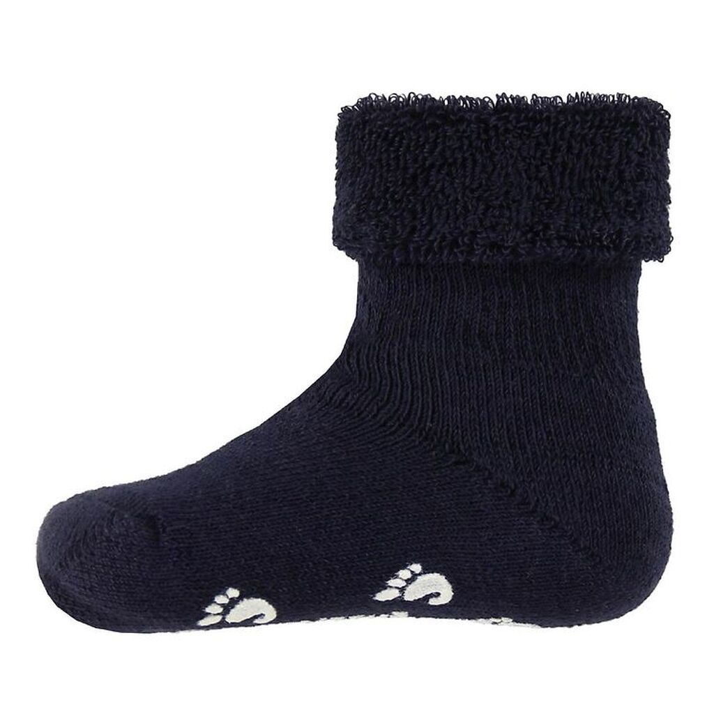 Fuzzies Gåstrømper m. Antiskrid - Navy