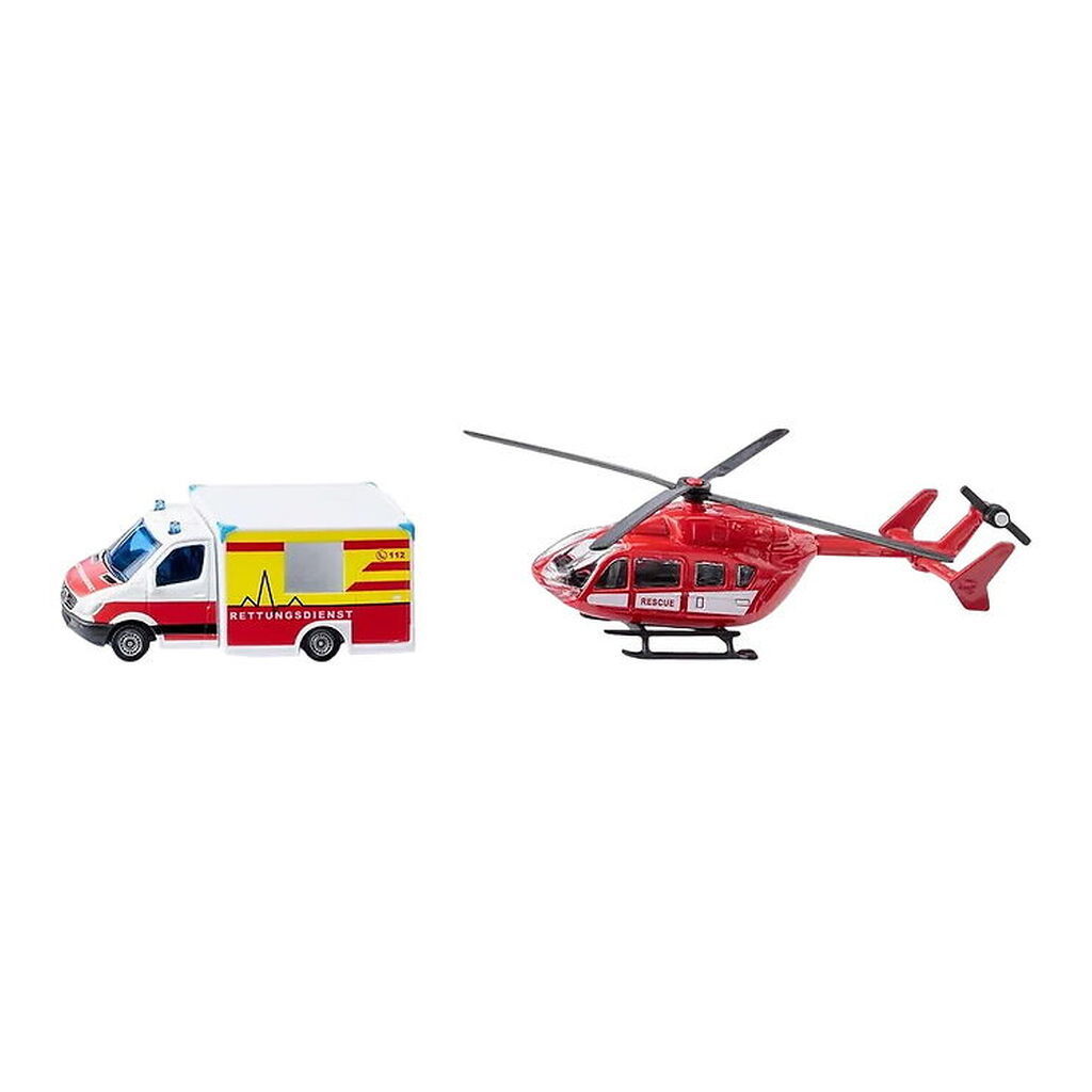 Siku Ambulance og Helikopter - Mercedes-Benz Rescue & Helicopter