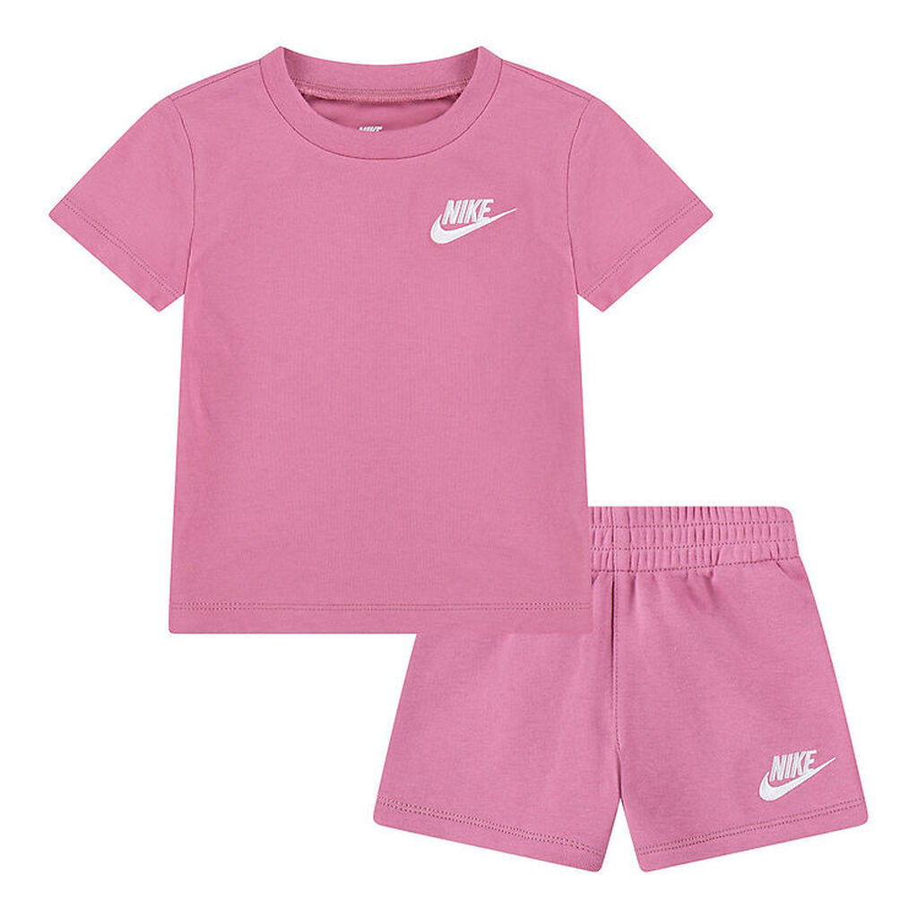 Nike Shortssæt - T-shirt/Shorts - Magic Flamingo