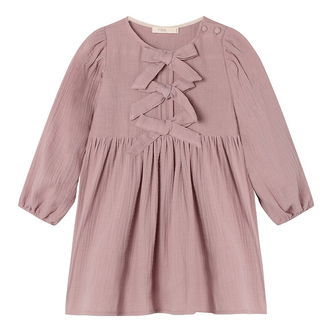 Fliink Kjole - Elmo Bow - Woodrose