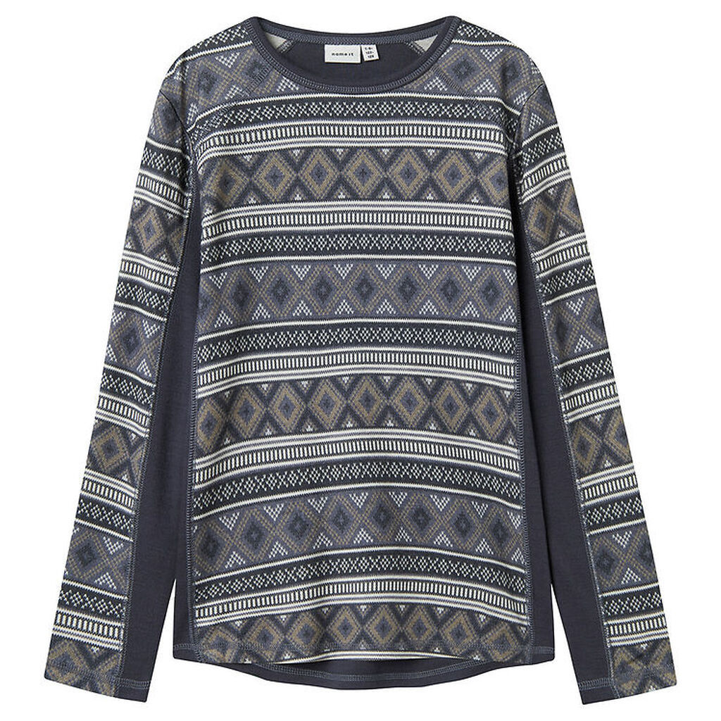 Name It Bluse - Uld - NkmWillto - Ombre Blue/ICELAND