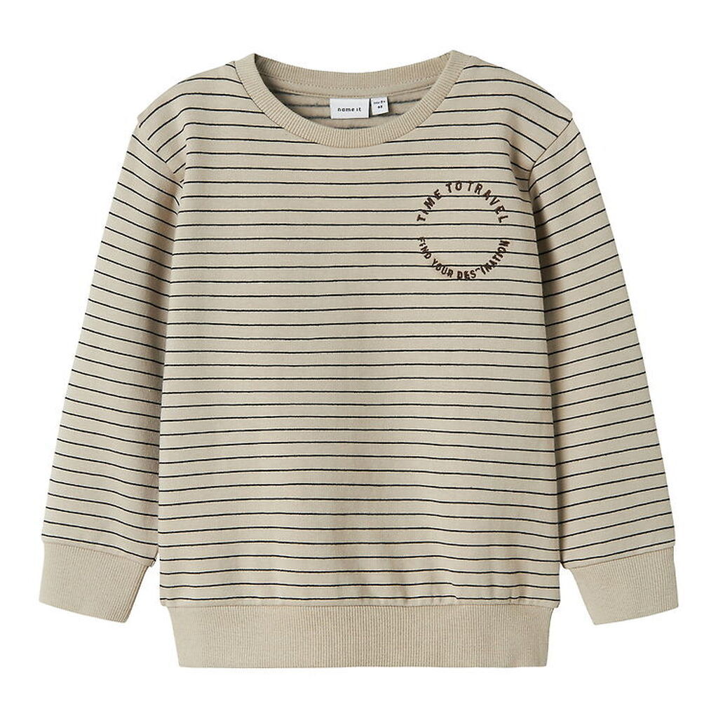 Name It Sweatshirt - NmmOmero - Island Fossil m. Striber