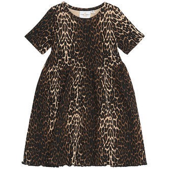 The New Siblings Kjole - Rib - TnstEllie - Oxford Tan AOP