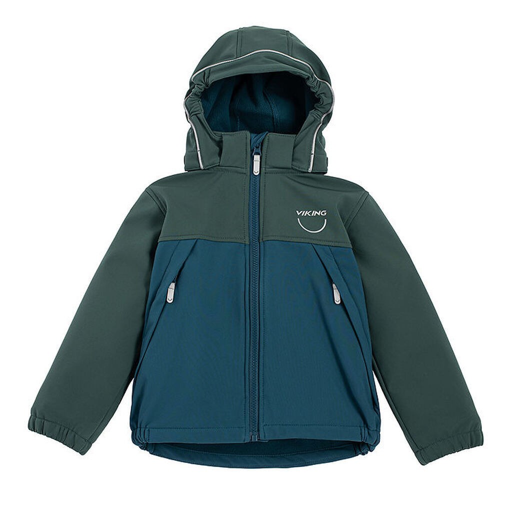 Viking Softshelljakke m. Fleece - Play - Dark Green