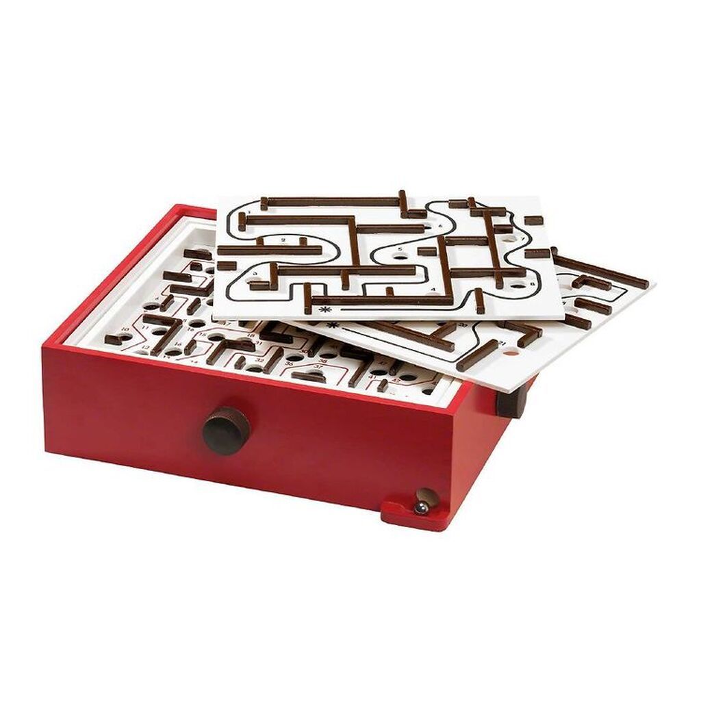 BRIO GAMES Labyrint Spil m. Øveplader - Rød 34020