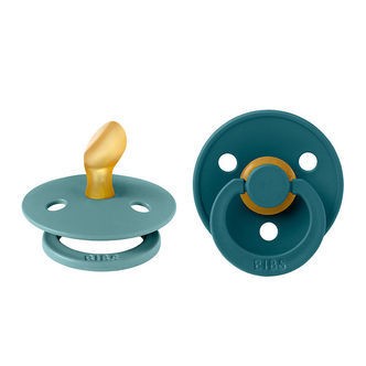 BIBS Colour Sutter - 2-pak - Str. 1 - Anatomisk - Island Sea/For